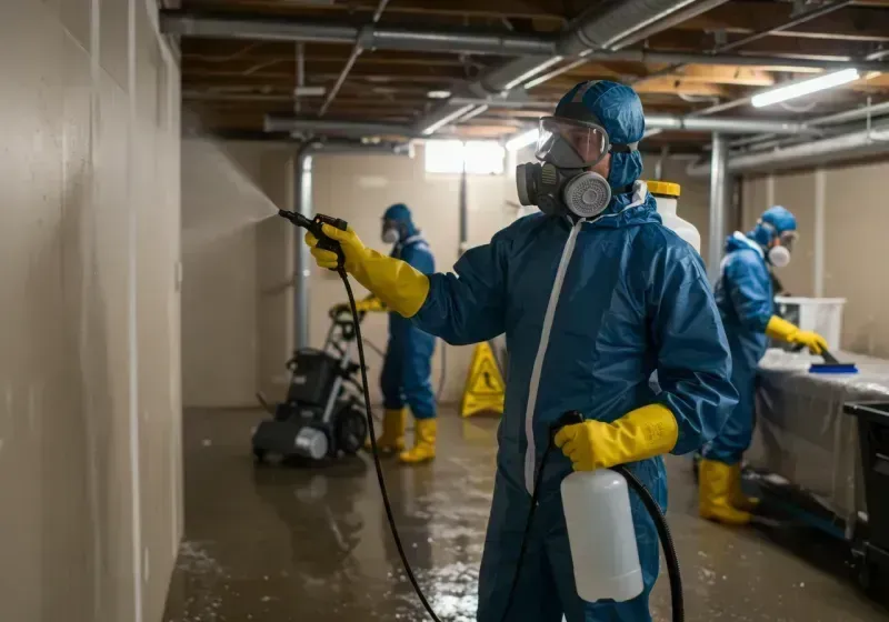 Basement Sanitization and Antimicrobial Treatment process in Yeagertown, PA